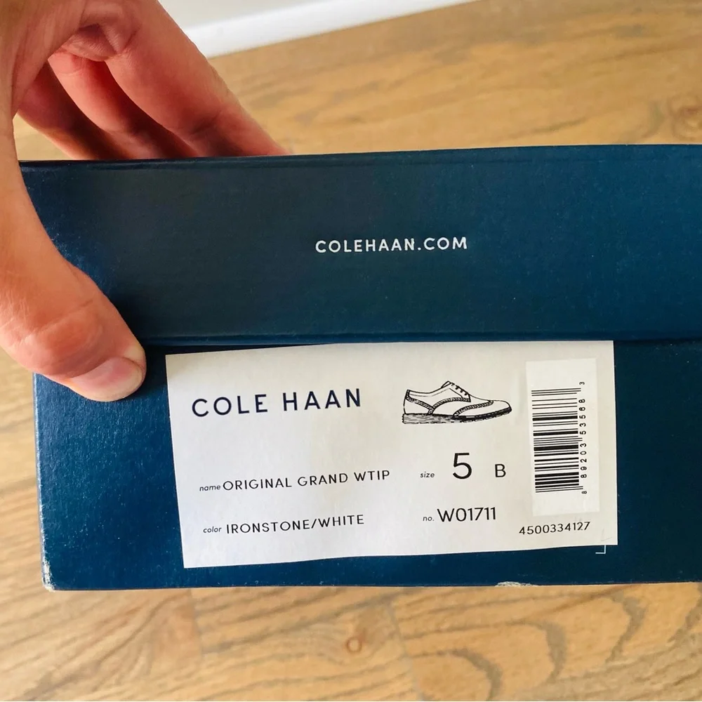 Cole Haan Original Grand WTIP, size 5 Ironstone/white - Picture 8 of 9